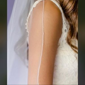 Pencil Edge Veil- Chapel Length (7.5ft)